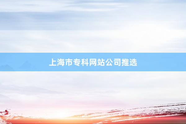 上海市专科网站公司推选